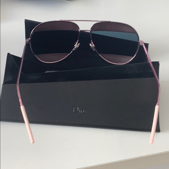 CHRISTIAN DIOR split pink/blue aviator sunglasses - Picture 6 of 8